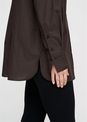 Clean poplin skjorte dark Brown Moshi Moshi 